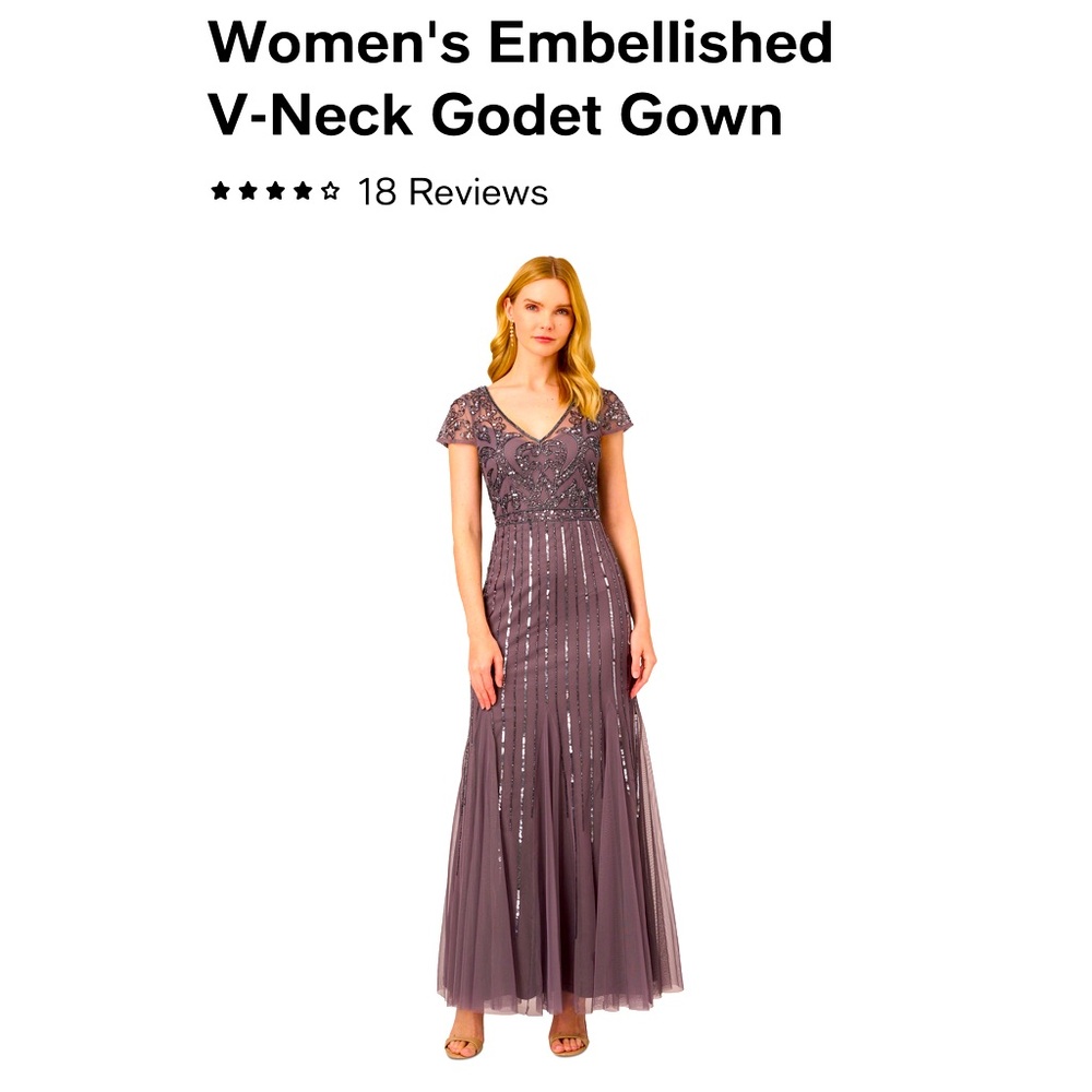 Gorgeous mauve purple formal dress